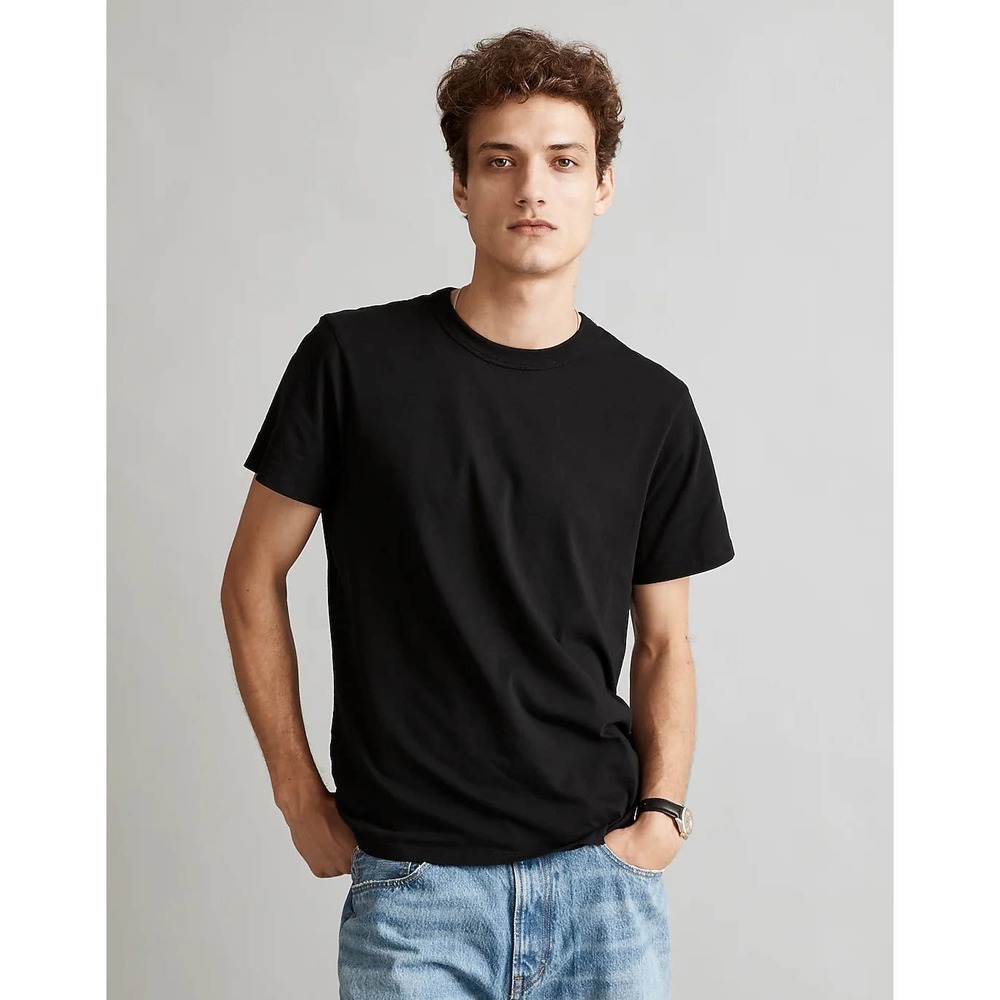 Madewell Men's Cotton Garment Dyed Allday Tee Short Sleeve XL